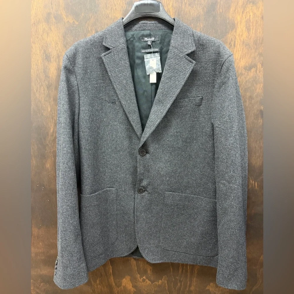MADEWELL SIZE 36 Unstructured Houndstooth Blazer‎ $348